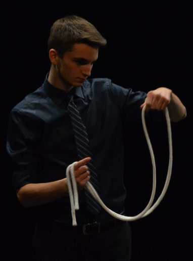 My brother's rope act, 1