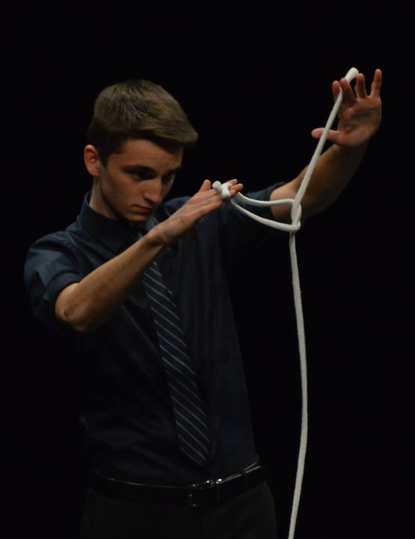 My brother's rope act, 2